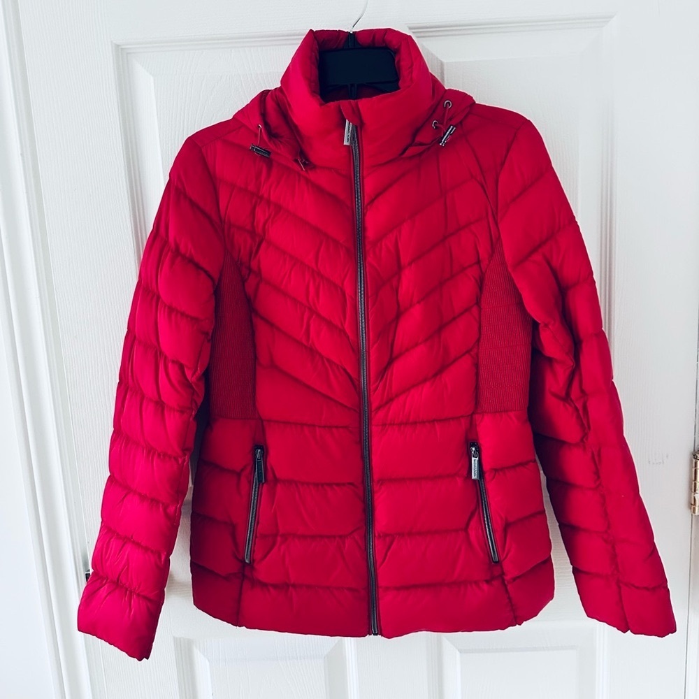 NEW Michael Kors Packable Down Fill Light Jacket in Pink Sz Small